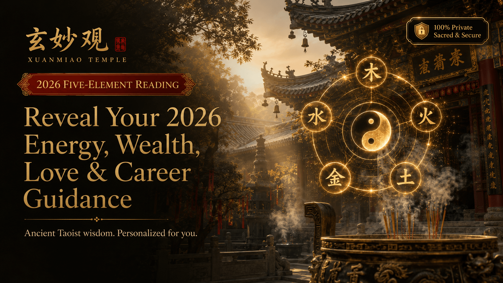 Xuanmiao Temple 2026 Five-Element Reading